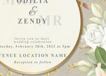 9+ Keep The Spring Floral Gold Wedding Invitation Templates Title