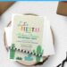 (Free Editable) Colorful Fiesta Cactus Birthday Invitation Templates with green cactus