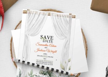 (Free Editable PDF) Modest Greenhouse Wedding Invitation Templates