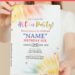 (Free Editable PDF) Colorful Tie Dye Art Party Invitation Templates with colorful text