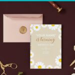 (Free Editable PDF) Blossoming Daisy Birthday Invitation Templates
