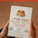 (Free Editable PDF) Colorful Pancake & Pajama Birthday Invitation Templates with white background