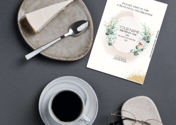 Free Editable PDF Stunning Greenery Eucalyptus Wedding Invitation Templates