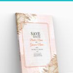 (Free Editable PDF) Enchanted Pampas Save The Date Invitation Templates