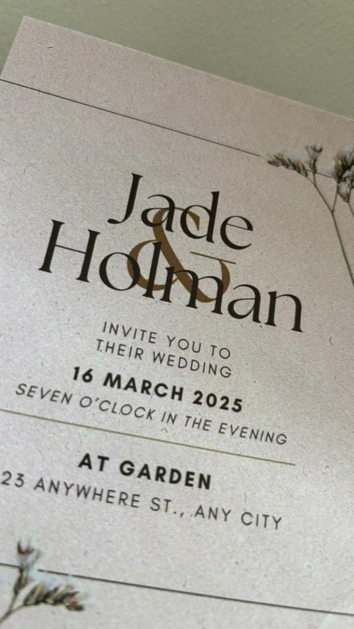 Perfect Rustic Wedding Invitation 