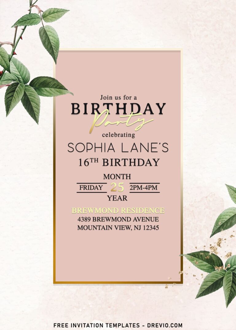 10+ Minimal Spring Themed Invitation Templates For Any Events