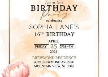 9+ Minimalist Tulip Floral Birthday Invitation Templates