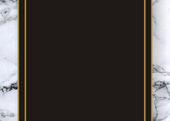 White Marble in Black Frame2 1