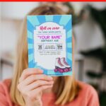 (Free Editable PDF) Simply Cute Roller Skating Party Invitation Templates