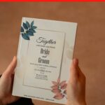 (Free Editable PDF) Classy Modern Jewel Toned Foliage Wedding Invitation Templates