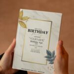 (Free Editable PDF) Gorgeous Gold Marble & Foliage Birthday Invitation Templates