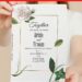 8 Free Editable PDF Watercolor Botanical Edge Wedding Invitation Templates