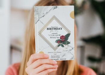 Free Editable PDF Delicate Soft Watercolor Marble Floral Invitation Templates