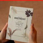 (Free Editable PDF) Natural Garden Leaves Birthday Invitation Templates