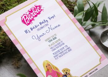 (Free Editable PDF) Adorable Barbie Big City Dream Themed Birthday Invitation Templates with cute wordings