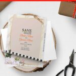 (Free Editable PDF) Luxury Gold Marble Foil-Look & Rose Wedding Invitation Templates