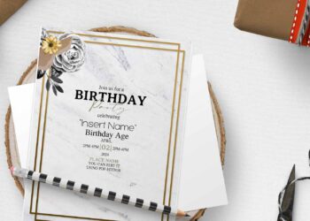Free Editable PDF Watercolor Magical Garden Floral Invitation Templates