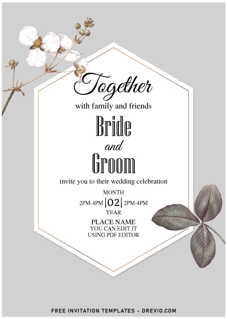 (Free Editable PDF) Brilliant Lily And Arrowhead Fall Birthday Invitation Templates with elegant script