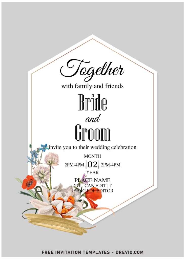 (Free Editable PDF) Brilliant Lily And Arrowhead Fall Birthday Invitation Templates