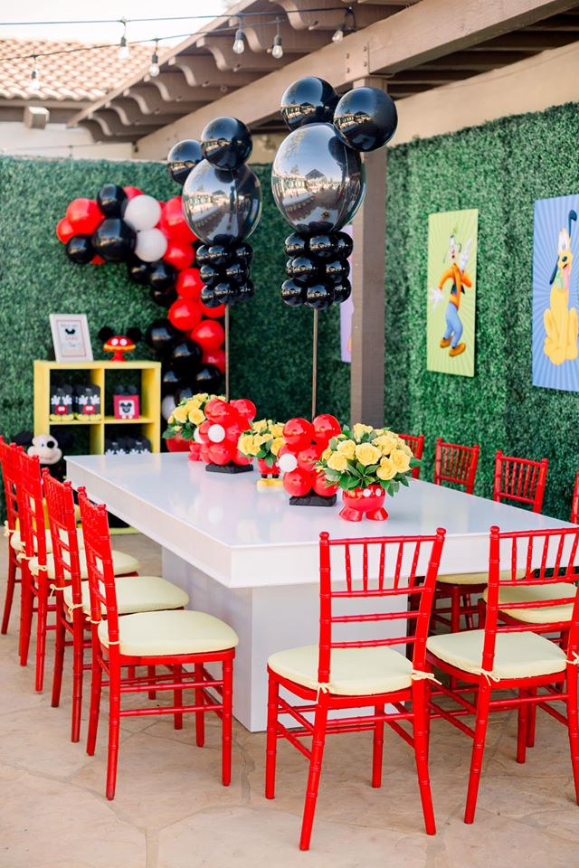 Mouse Party - Une décoration de buffet d'anniversaire