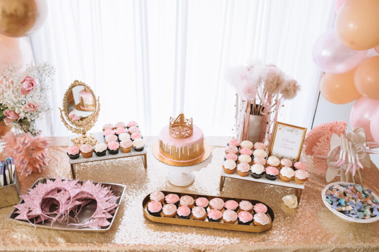 Princess Dessert Table (Credit: The Overwhelmed Mommy)