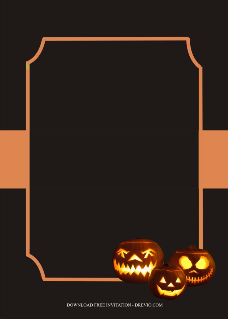 halloween for kids invitation template10