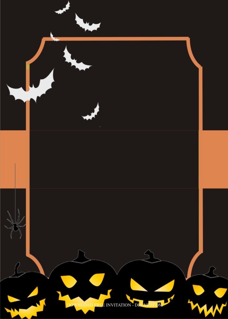 halloween for kids invitation template7
