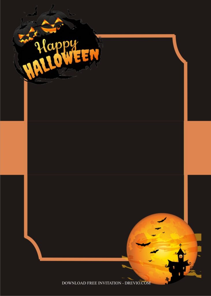 halloween for kids invitation template8