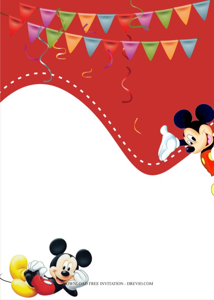 mickey birthday invitation template6