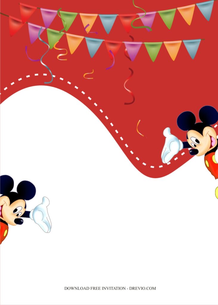 mickey birthday invitation template7