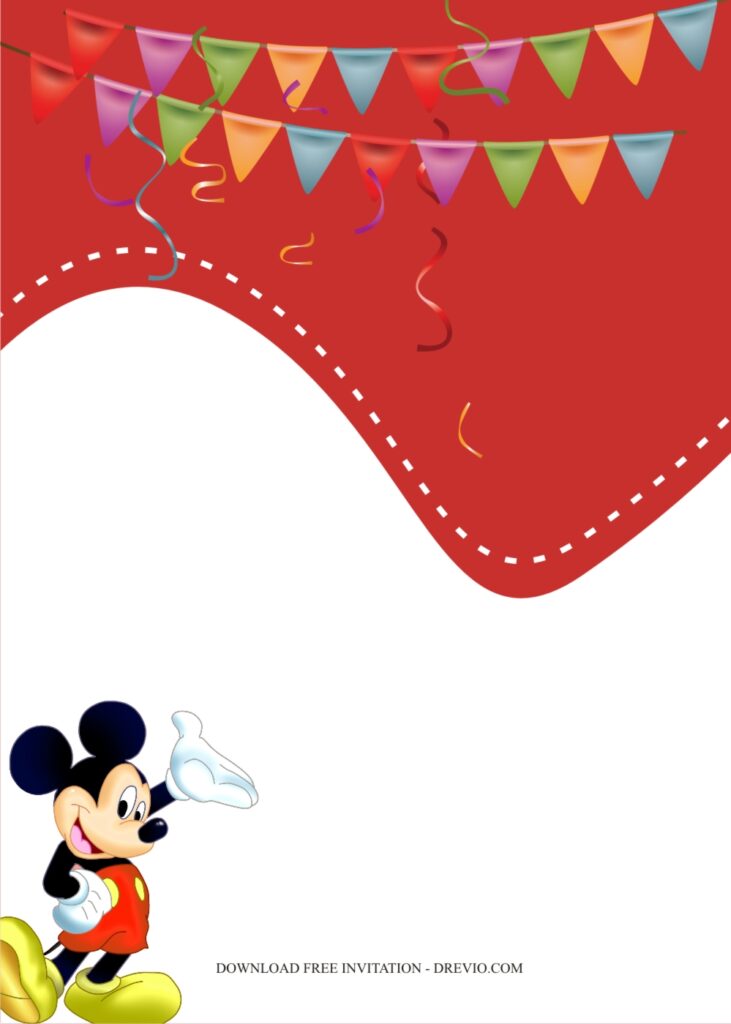 mickey birthday invitation template8