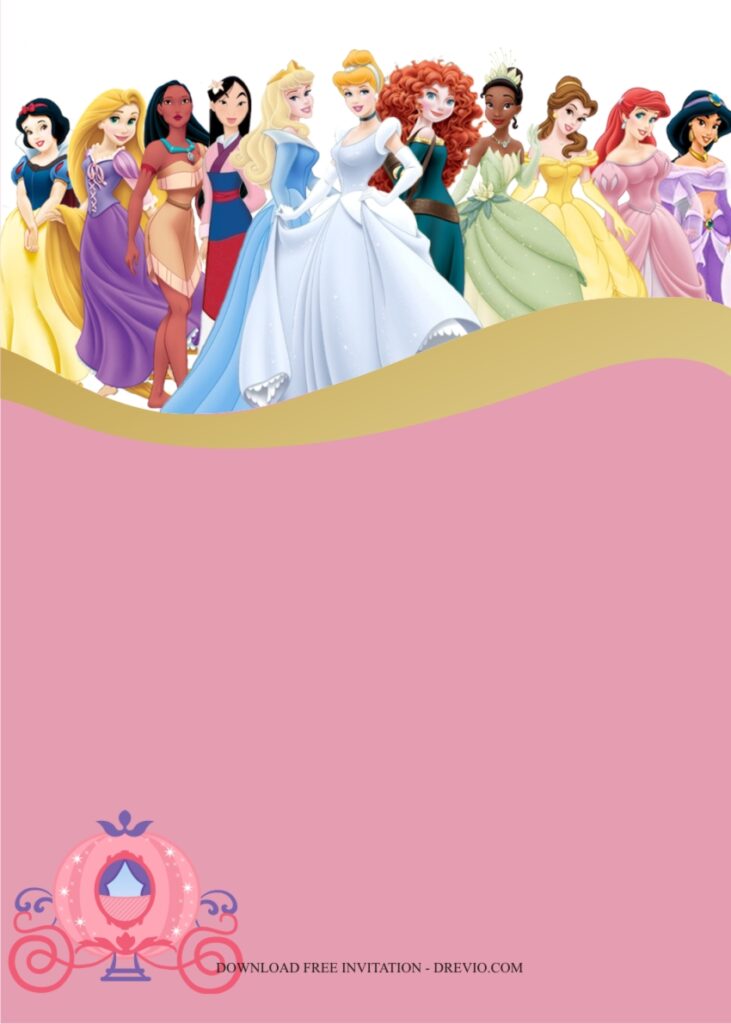 princess invitation template3
