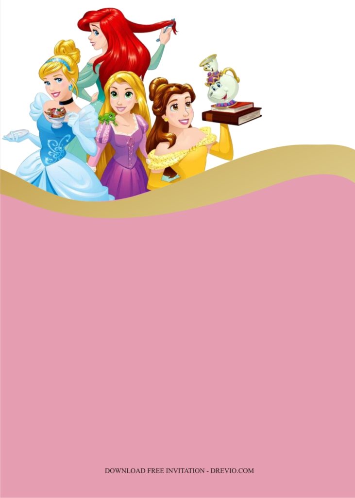 princess invitation template5