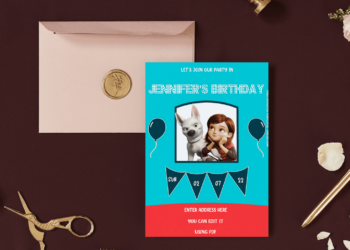 Bolt Birthday Invitation Templates Example One