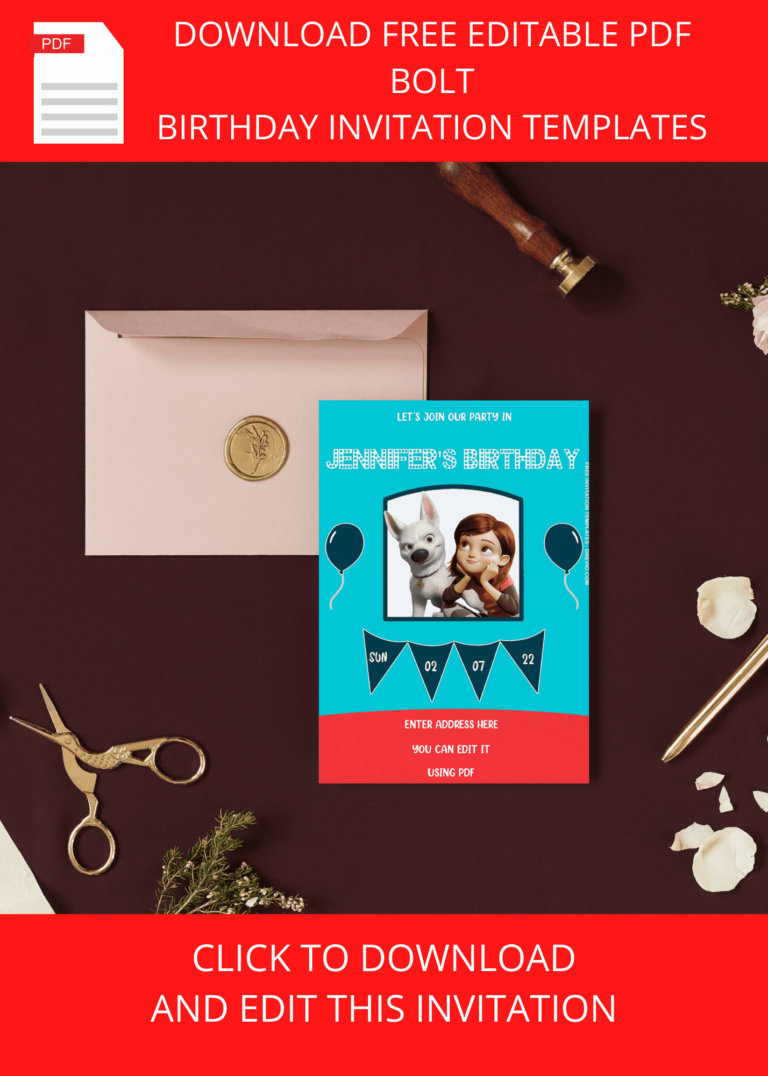 Bolt Birthday Invitation Templates Example One