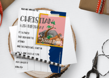 Jungle Book Birthday Invitation Templates Example Two