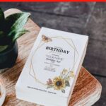 (Free Editable PDF) Brilliant Summer Fresh Flowers Birthday Invitation Templates