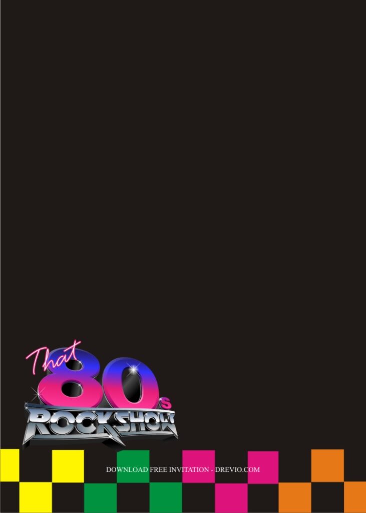 80s invitation template7