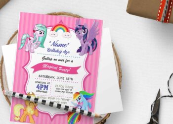 Free Editable PDF Chic My Little Pony Invitation Templates