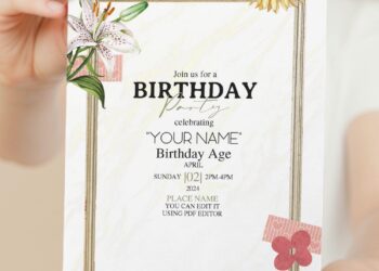 Free Editable PDF Dreamy Boho Floral Invitation Templates