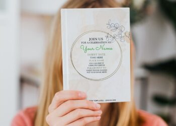 Free Editable PDF Whimsical Floral Lines Painting Birthday Invitation Templates