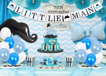 Little Man Mustache Birthday Party Ideas (Credit: Amazon)