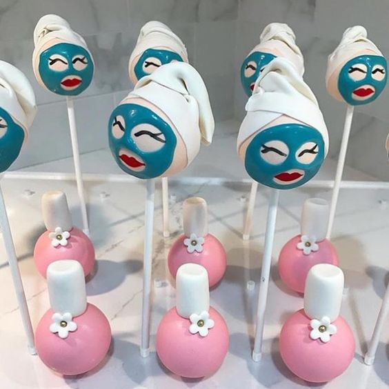 Spa Party Cake Pops (Credit: Pretty My Party)