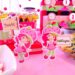 Strawberry Shortcake Table Setting (Credit: dexterspartylab)
