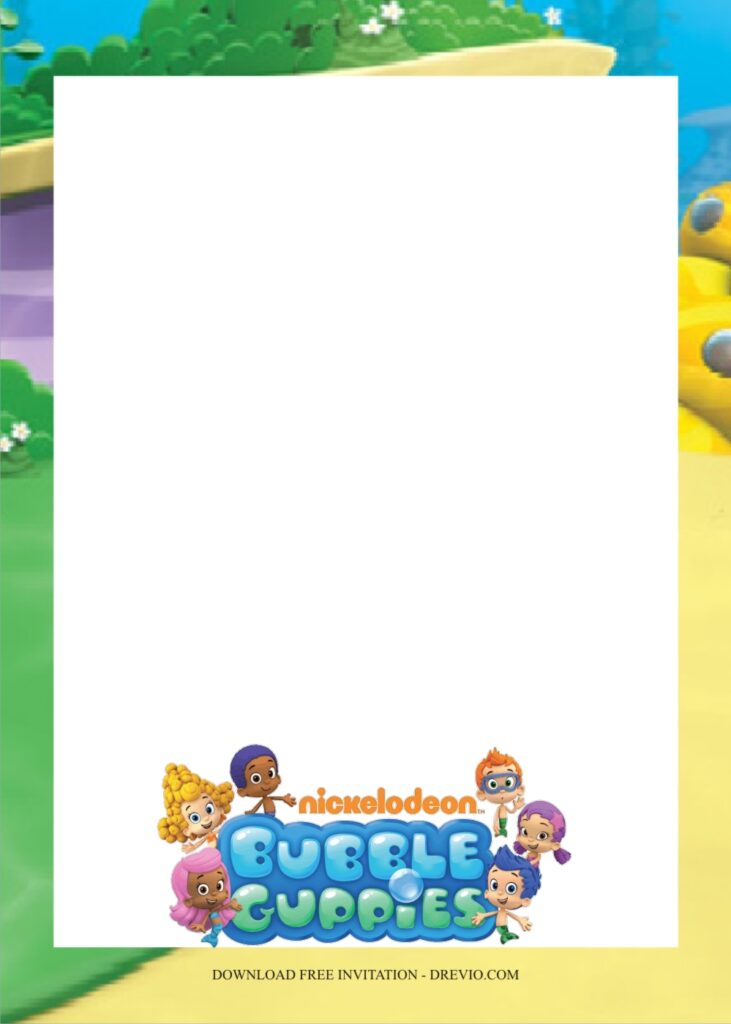 bubble guppies invitation template1
