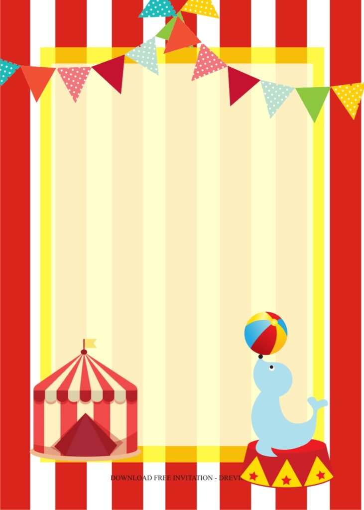 carnival birthday invitation template2