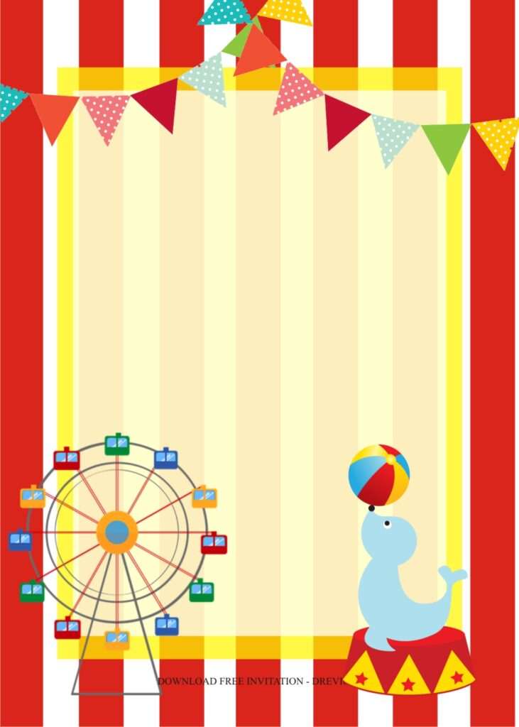 carnival birthday invitation template7