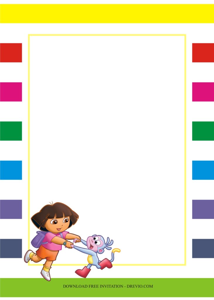 dora birthday invitation template10
