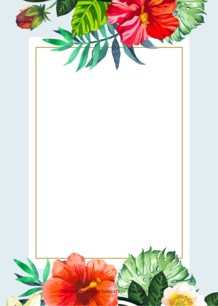 hawaiian invitation template2
