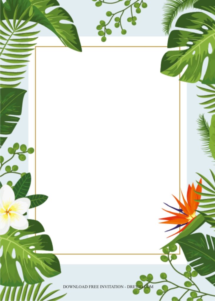 hawaiian invitation template5